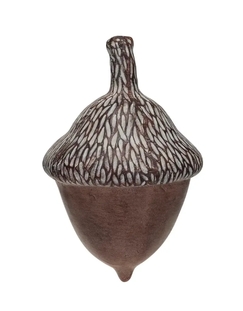 Resin Acorn, Dark Brown