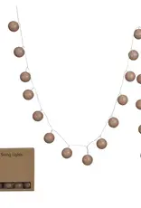 Plastic Ball String Light w/ 20 Lights, Brown