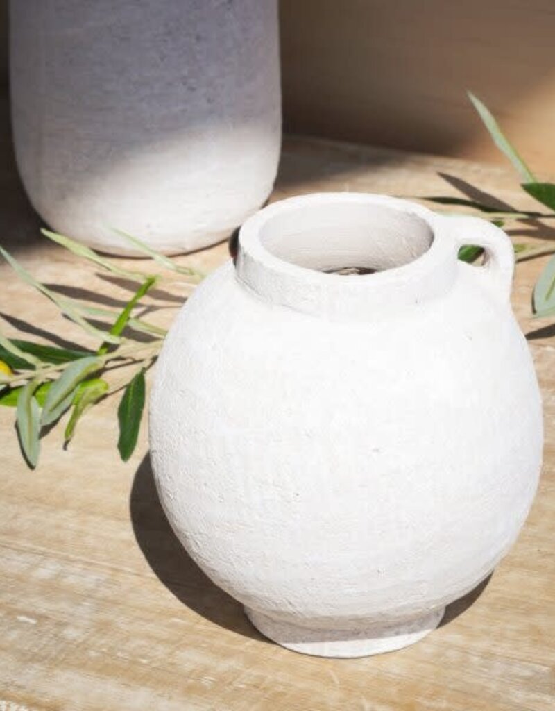 7.3" White Jug Vase