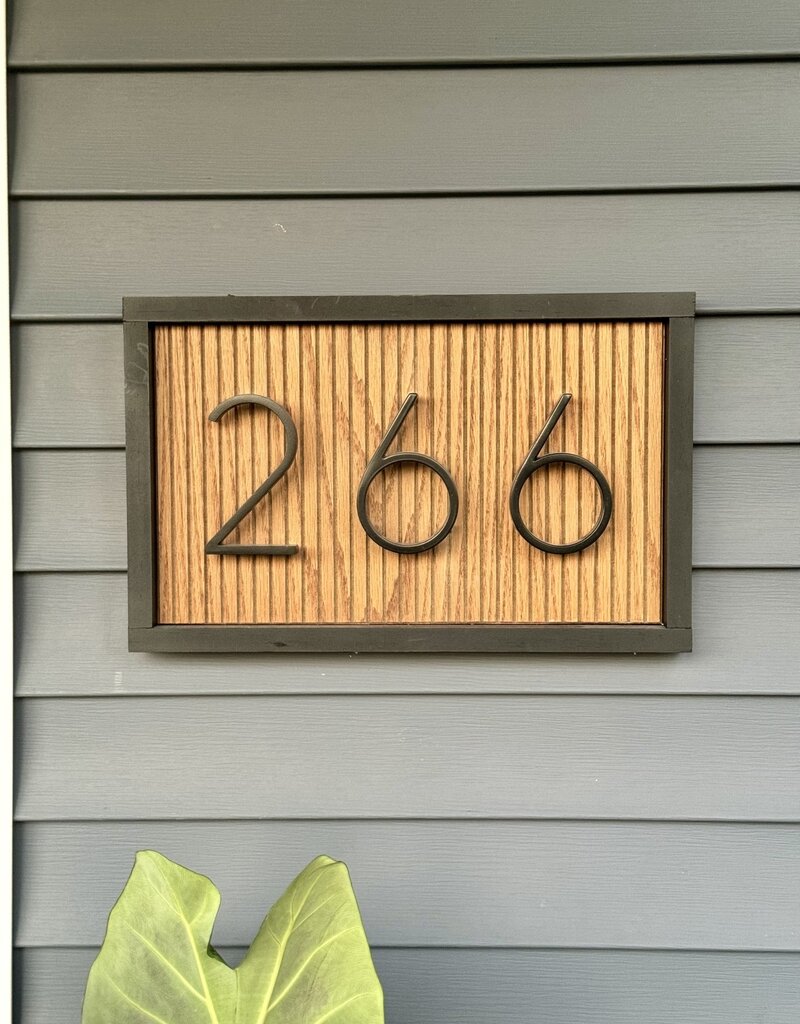 House Number Wood Sign