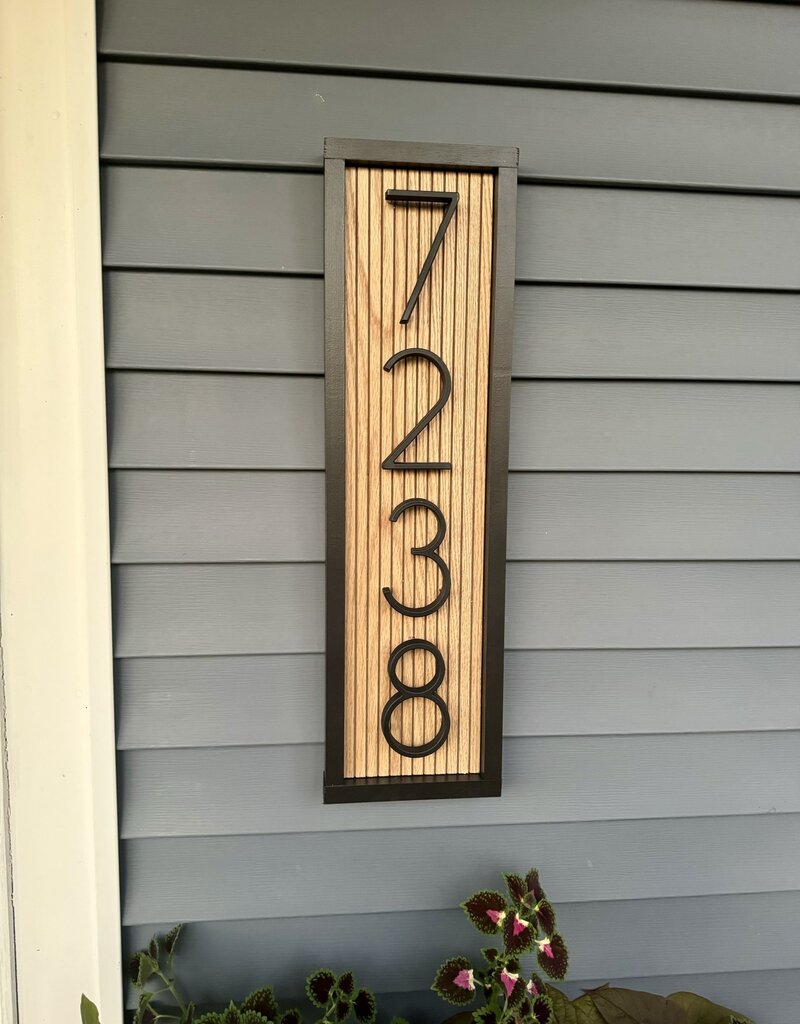 House Number Wood Sign