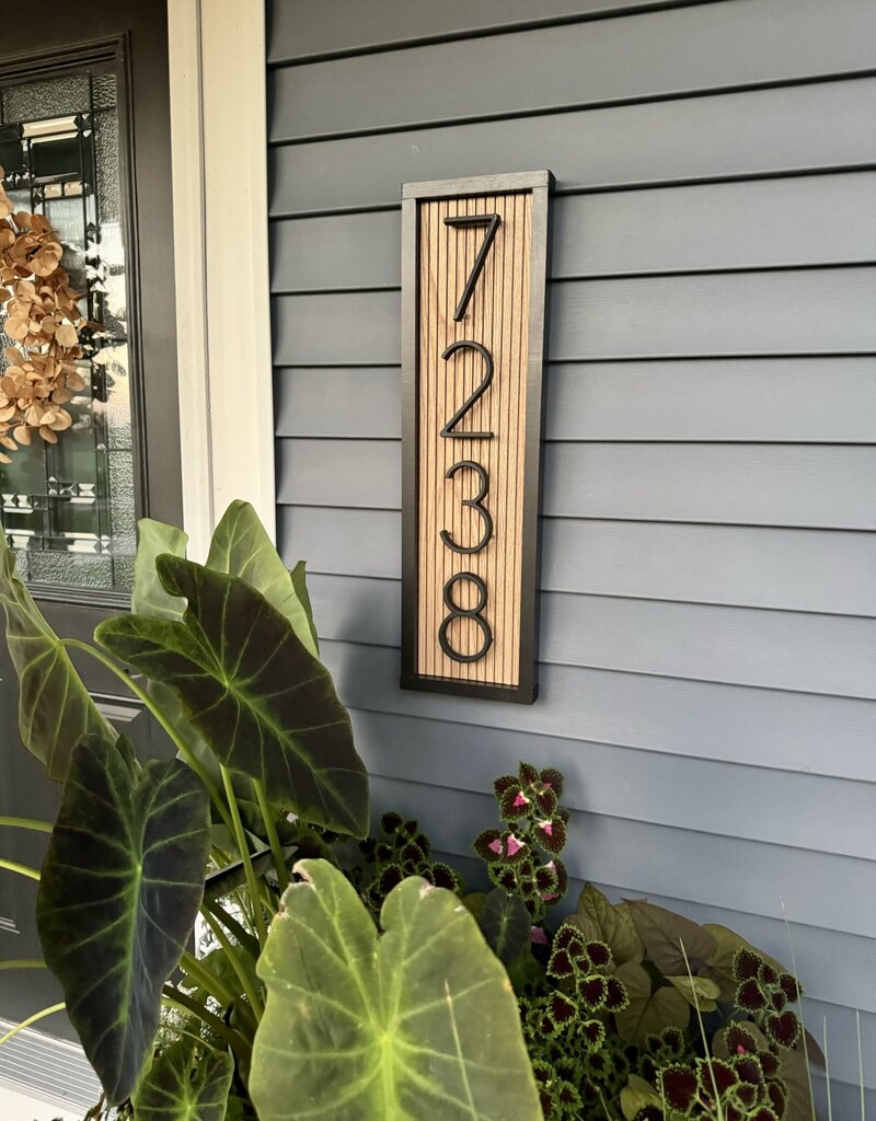 House Number Wood Sign