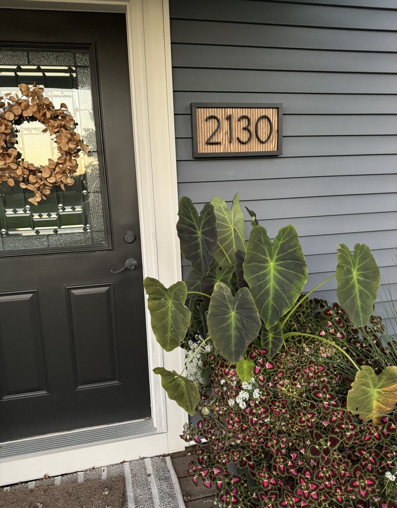 House Number Wood Sign