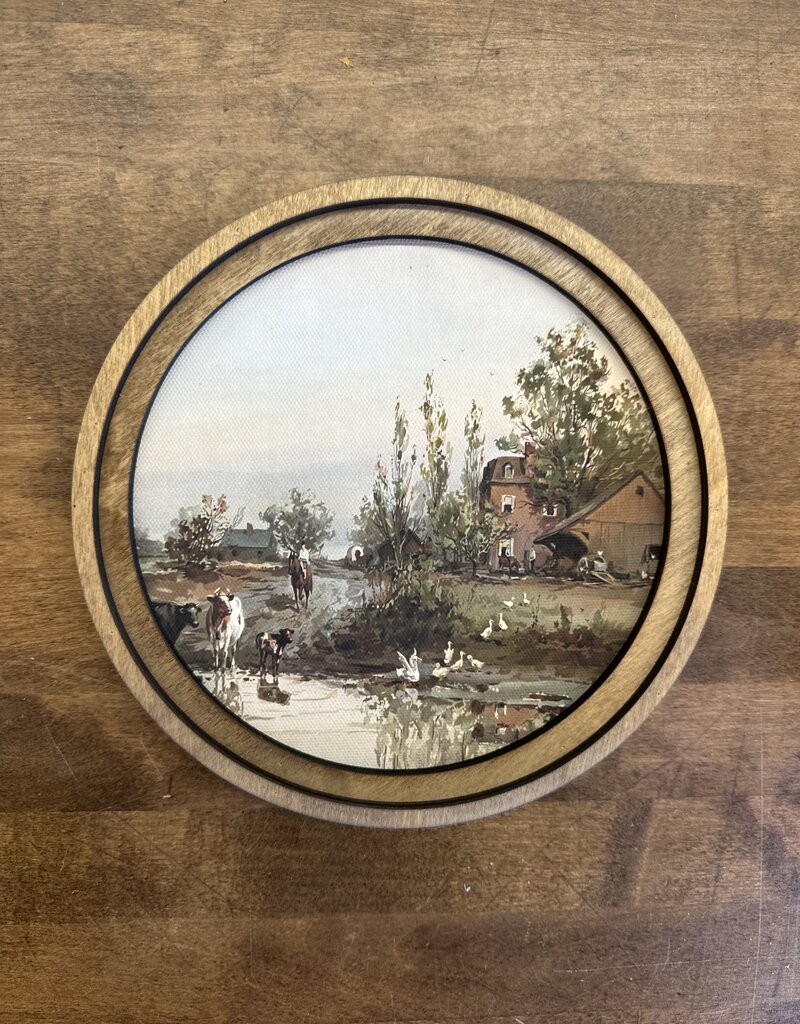 Round framed Art