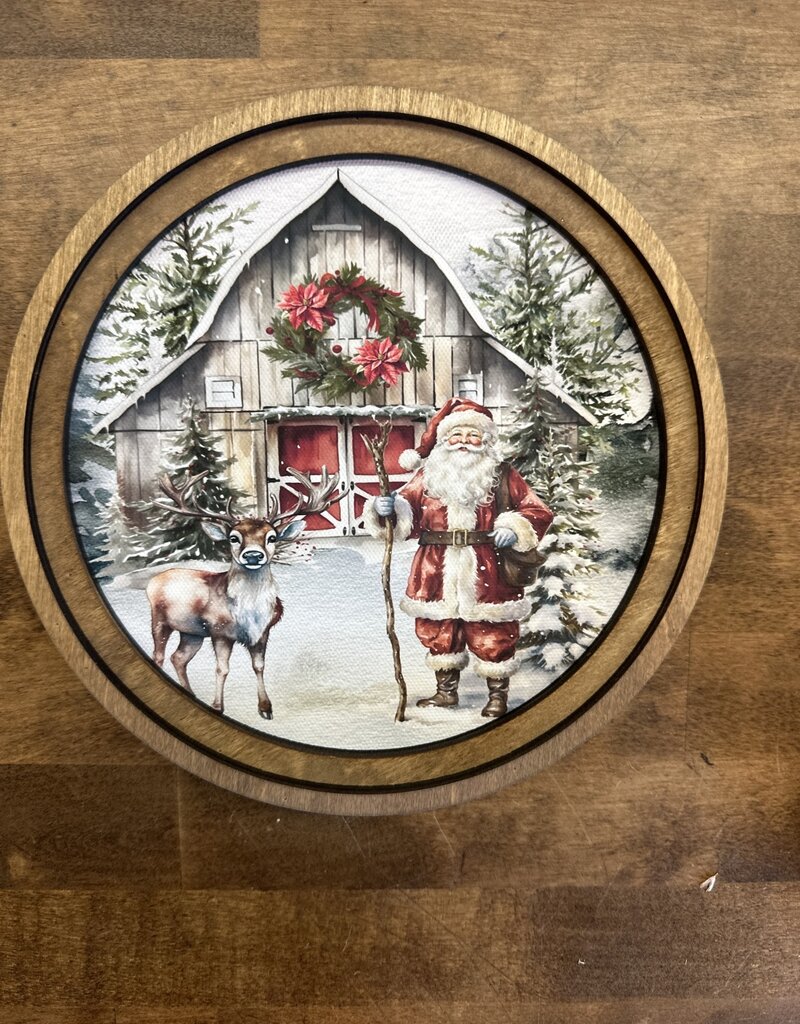Round framed Art