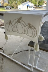Embroidered Pumpkin Table Runner