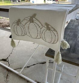 Embroidered Pumpkin Table Runner