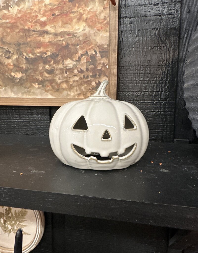 4.5" Wide White Ceramic J-O-L