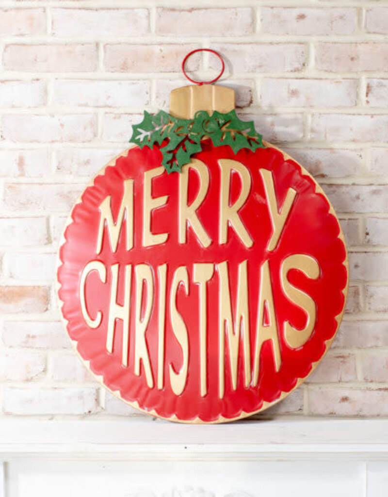 29" Red/Gold Merry Xmas Sign