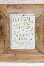 Gold Brush Adore Him Sign