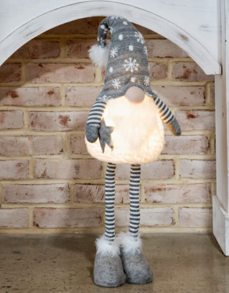 34" Light Up Gnome Rustic Roots