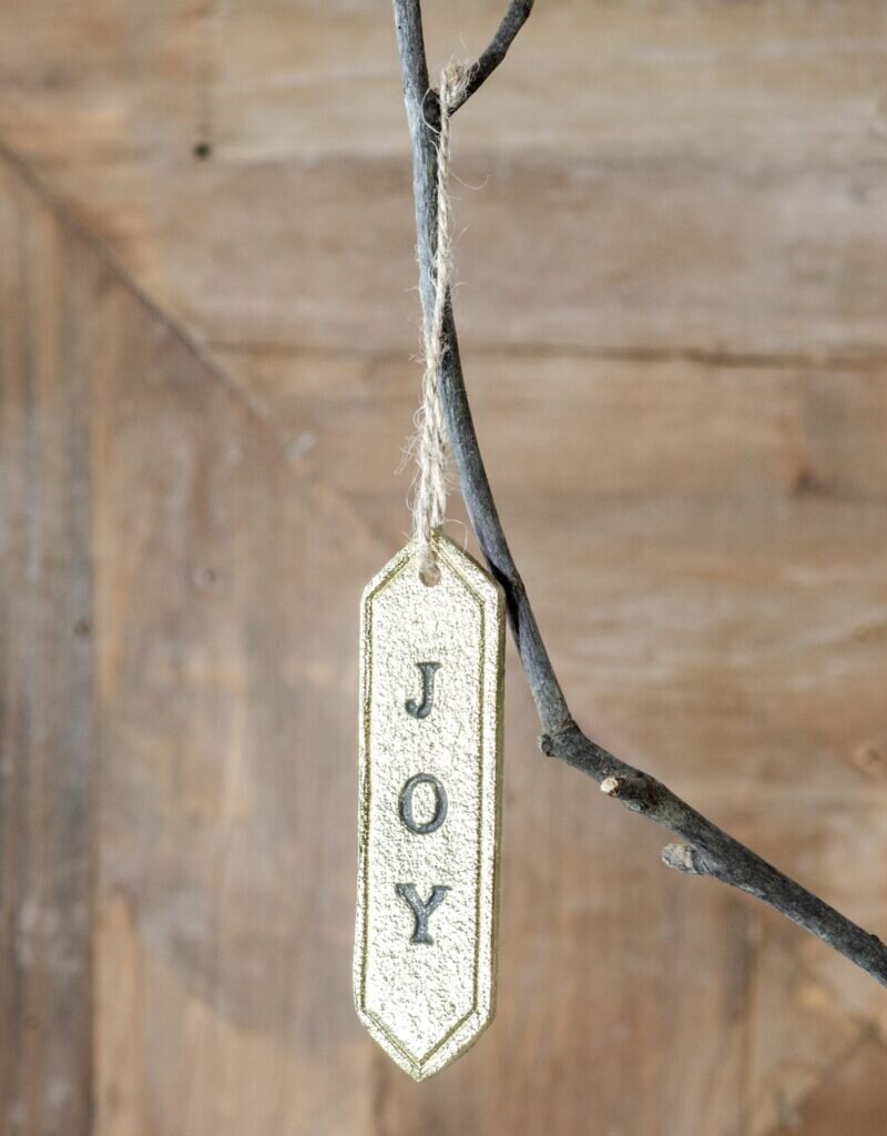 Gold Joy Tag Ornament