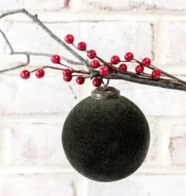 4" Velvet Ball Ornament