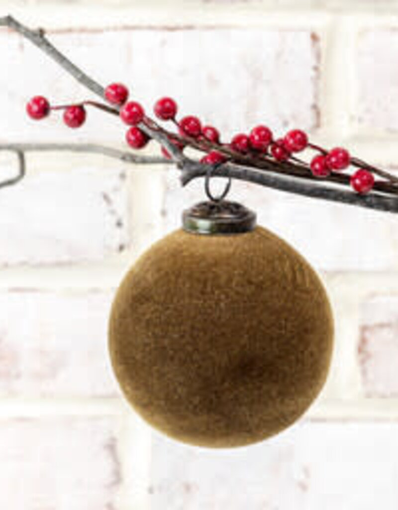 4" Velvet Ball Ornament