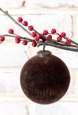 4" Velvet Ball Ornament