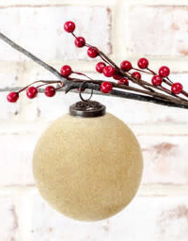 4" Velvet Ball Ornament