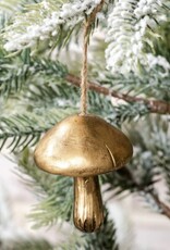 Gold Mushroom Ornament