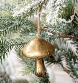 Gold Mushroom Ornament