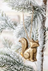 Sitting Gold Fox Ornament