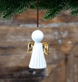 Gold Winged Angel Ornament