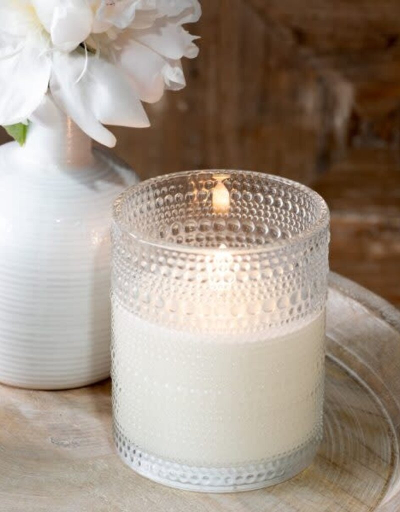 LED Beaded Glass Candle