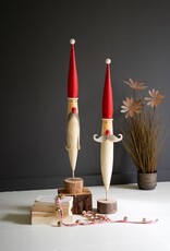 Hand Painted Tall Santa Faces
