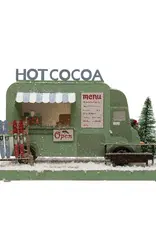 Paper Hot Cocoa Truck in Winter Scene w/ Glitter & LED Light