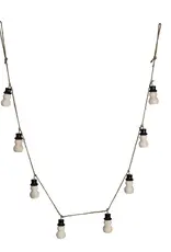 Wood Snowman Garland w/ Jute Rope, Natural & Black