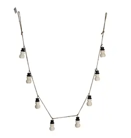 Wood Snowman Garland w/ Jute Rope, Natural & Black