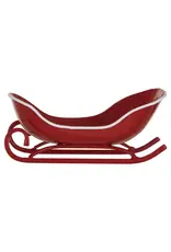 Metal Sleigh, Red & White