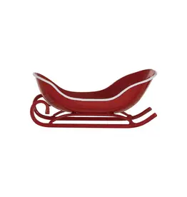 Metal Sleigh, Red & White