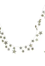 Glitter Paper Star Garland, Gold Color