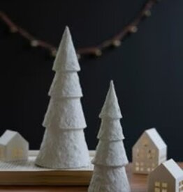 Paper Mache Christmas Trees (set of 2)