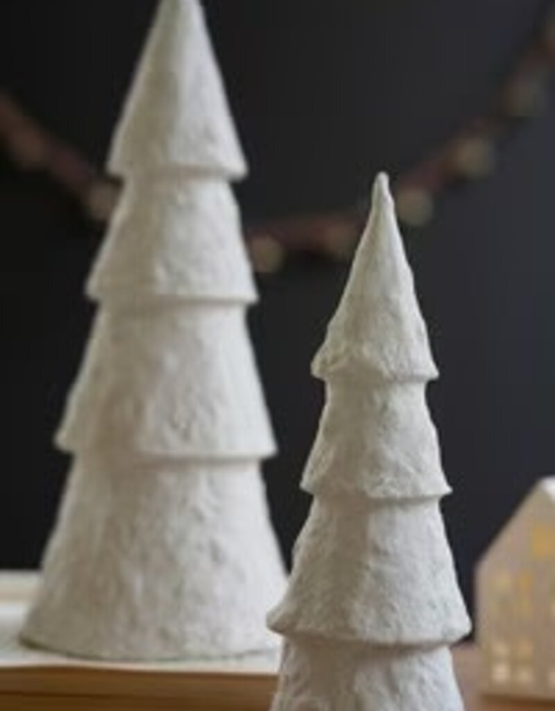 Paper Mache Christmas Trees (set of 2)