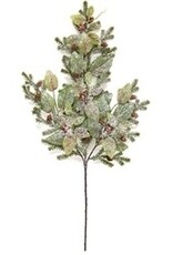 Snowy Fittonia, Pine & Berries Spray, 28"
