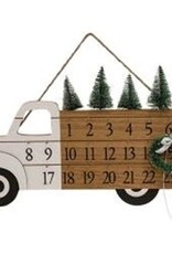 Woodland Tree Truck Christmas Calendar Hanger
