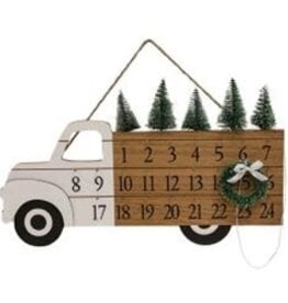 Woodland Tree Truck Christmas Calendar Hanger