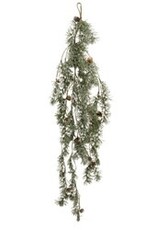 Iced Weeping Pine Garland, 4ft