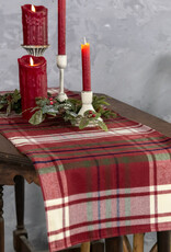 48" Red Plaid Table Runner