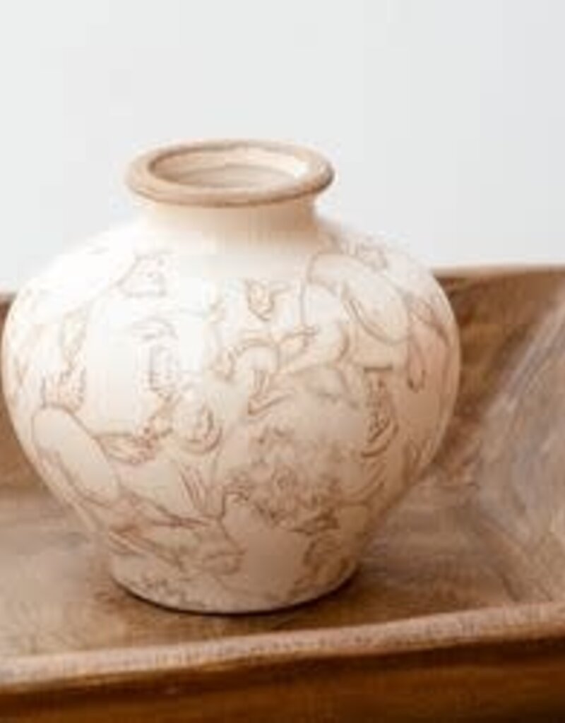 Beige Heirloom Vase