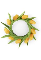10" Real Touch Tulip Candle Ring