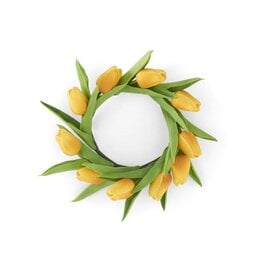 10" Real Touch Tulip Candle Ring