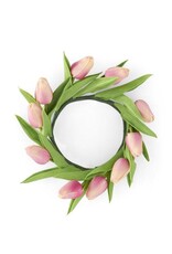 10" Real Touch Tulip Candle Ring
