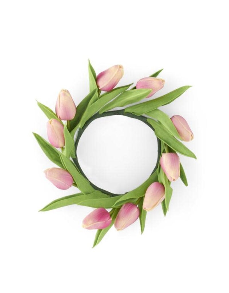 10" Real Touch Tulip Candle Ring
