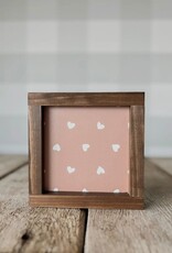 Valentine sign #2, 7x7, pink