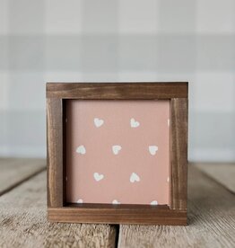 Valentine sign #2, 7x7, pink