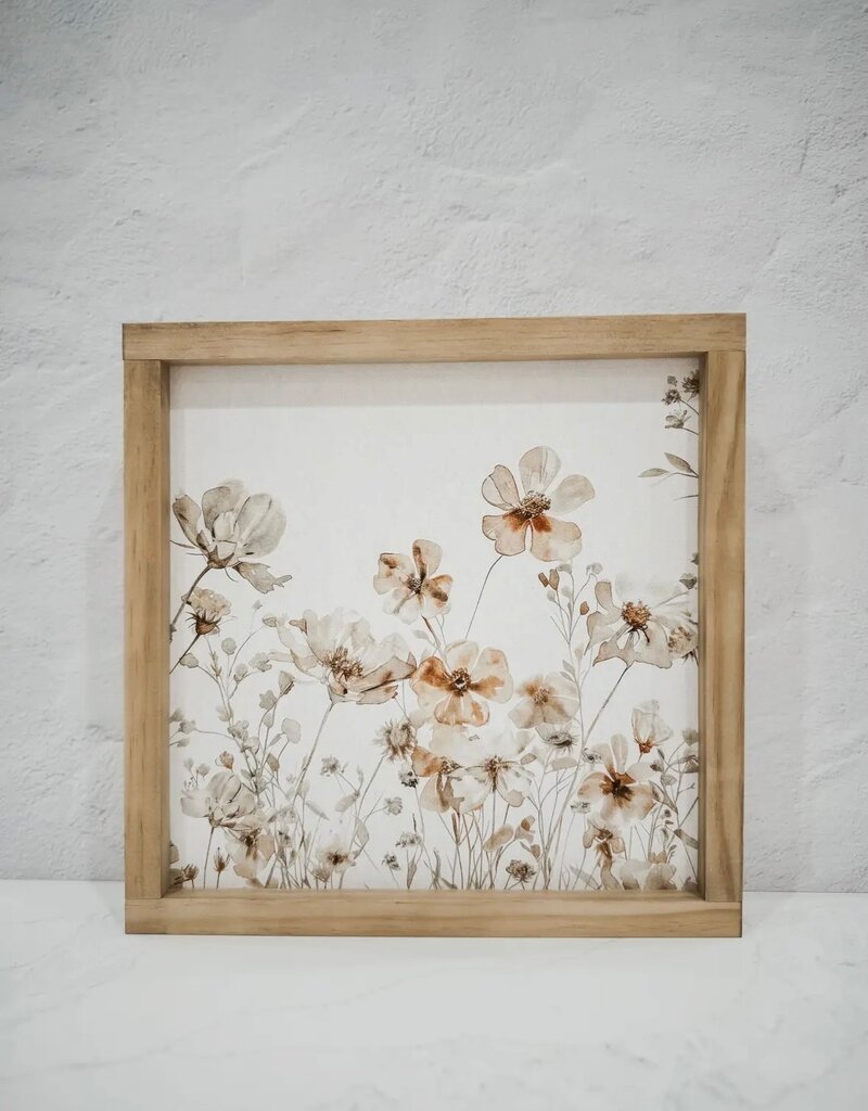 Esme spring sign, 7x7, Dark Walnut