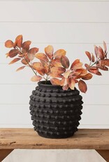 Black Textured Knot Vase, Large