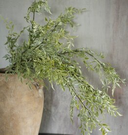 39" Soft Green Tea Leaf Branch