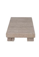 Travertine Footed Serving Board, Beige
